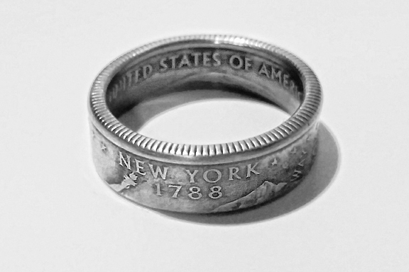 New Jersey Coin Ring  New Jersey State Coin Ring  State Coin Ring  US State Quarter Ring  Coin Ring  State Quarter Ring  State Ring
