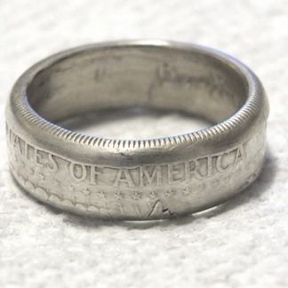 2011 Silver Proof ATB Quarter Coin Ring PA MT WA MS OK Wedding Band State Parks 